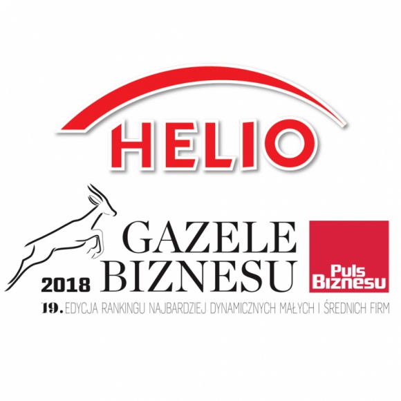 HELIO w elitarnym klubie Gazel Biznesu BIZNES, Firma - Już po raz piąty w swojej historii firma HELIO została wyróżniona w rankingu redakcji Pulsu Biznesu wyłaniającym Gazele Biznesu, czyli najdynamiczniej rozwijające się małe i średnie przedsiębiorstwa w Polsce.