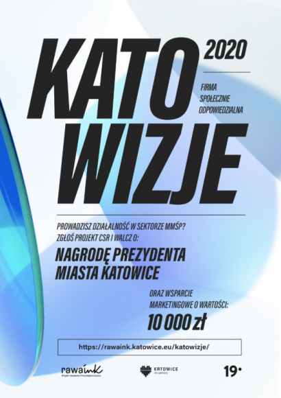 Katowizje 2020 – nabór zgłoszeń przedłużony! BIZNES, Firma - Termin przyjmowania zgłoszeń do konkursu Katowizje – Firma Społecznie Odpowiedzialna został przedłużony.